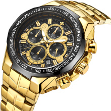 Popular Sports Style Quartz Waterproof OEM Trend New Men's Big Watch Chronograph